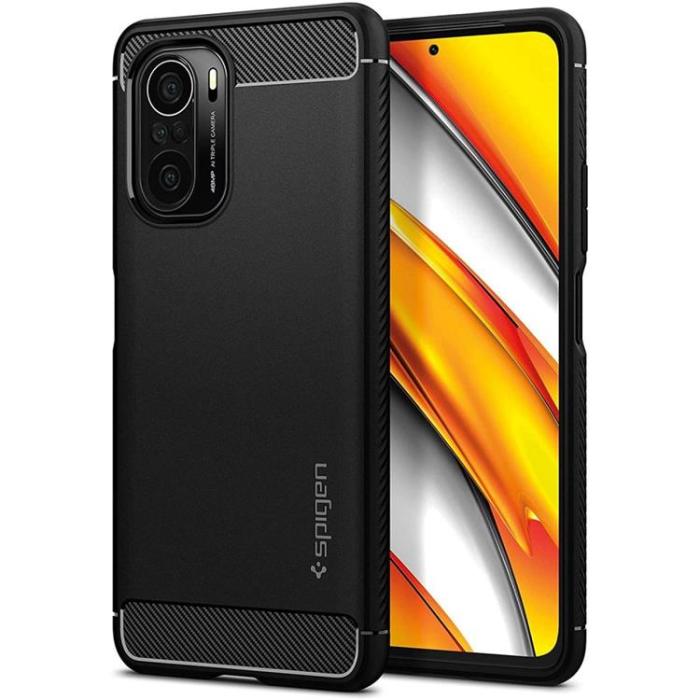 UTGATT1 - Spigen Rugged Armor Skal Xiaomi Mi 11i/Poco F3 - Matte Svart