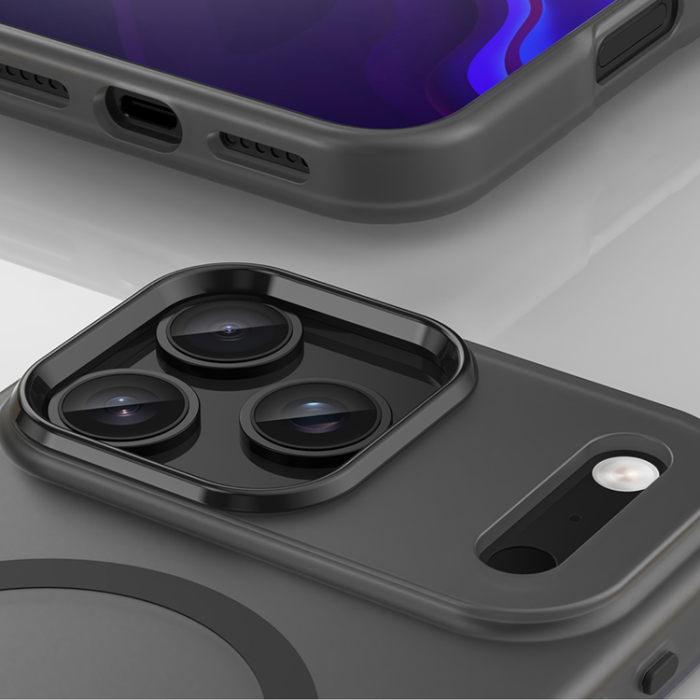 A-One Brand - iPhone 17 Pro Max Mobilskal MagSafe Abrasive - Matte Svart