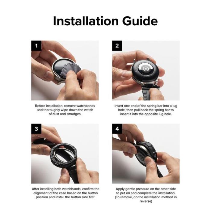 UTGATT - Ringke Galaxy Watch 5 Pro (45mm) Skal Fusion X Guard - Svart