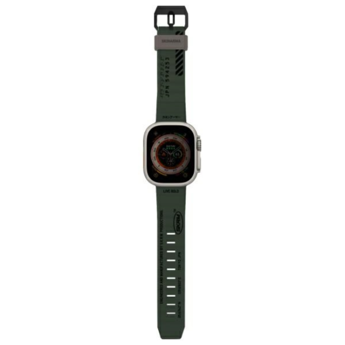 Skinarma - Skinarma Apple Watch (42/44/45mm) Armband Shokku - Mörkolive