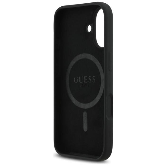 Guess - Guess iPhone 17 Mobilskal MagSafe Silikon Triangle Logo - Svart