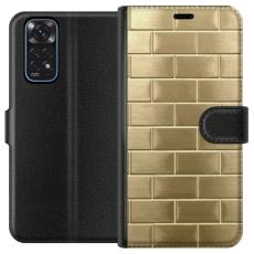 iSecrets - Pl&aring;nboksfodral till Xiaomi Redmi Note 11 med Gyllene Murstenar