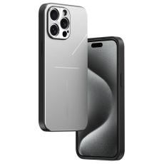 R-JUST - R-JUST RJ-52 Mobilskal till iPhone 15 Pro Aluminium + TPU Silver
