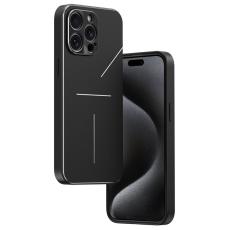 R-JUST - R-JUST RJ-52 Mobilskal till iPhone 15 Pro Aluminium + TPU - Svart