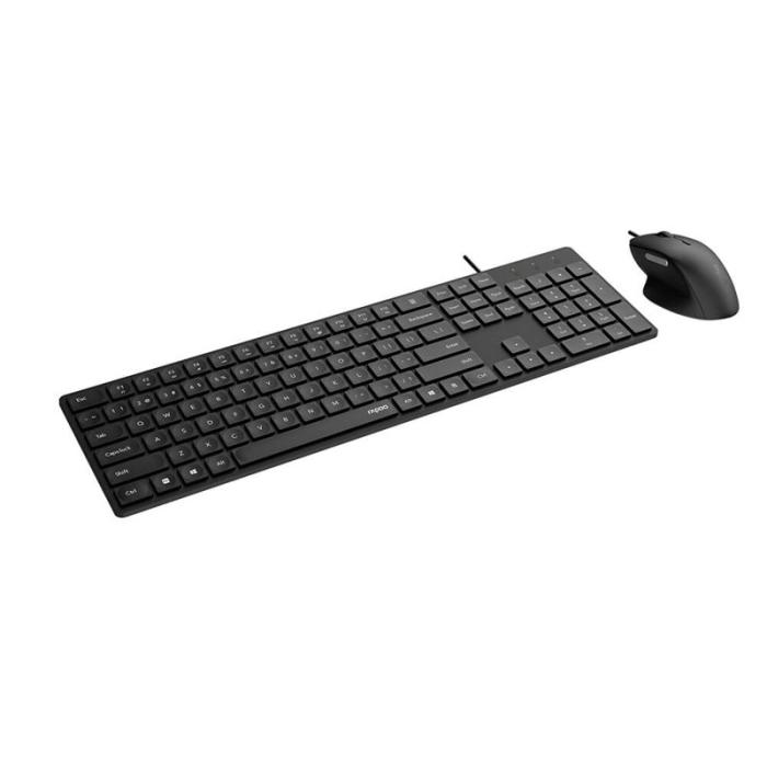 Rapoo - RAPOO Tangentbord/Mus-set NX8020 Kabelanslutet Svart
