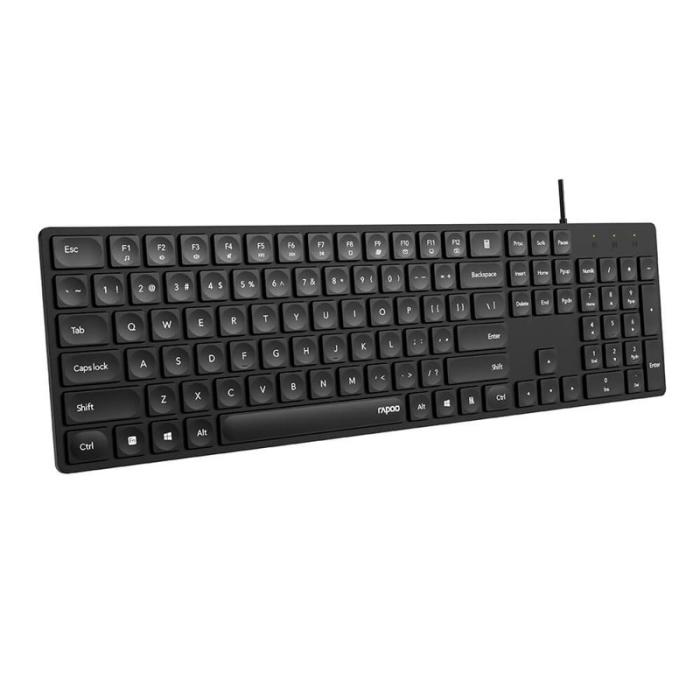 Rapoo - RAPOO Tangentbord NK8020 USB Kabelansluten Svart