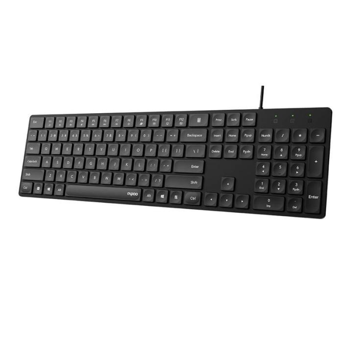 Rapoo - RAPOO Tangentbord NK8020 USB Kabelansluten Svart