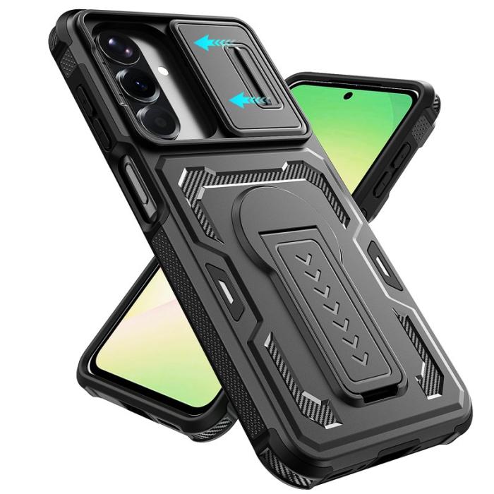 OEM - Mobilskal för Samsung Galaxy S26 PC + TPU Kickstand - Svart