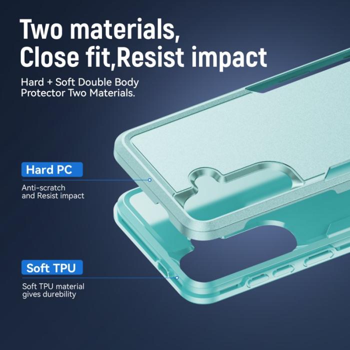 OEM - Mobilskal för Samsung Galaxy S26 PC + TPU Militärklassad - Grön