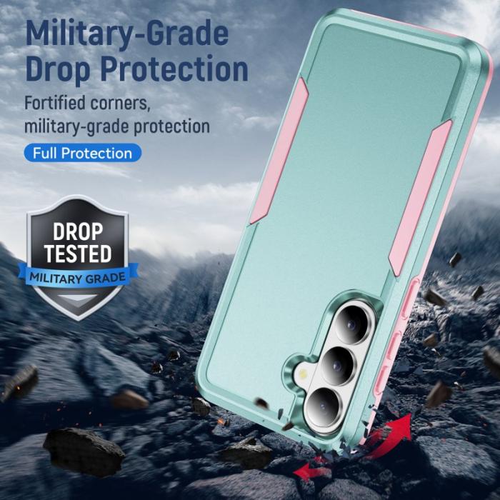 OEM - Mobilskal för Samsung Galaxy S26 PC + TPU Militärklassad - Grön