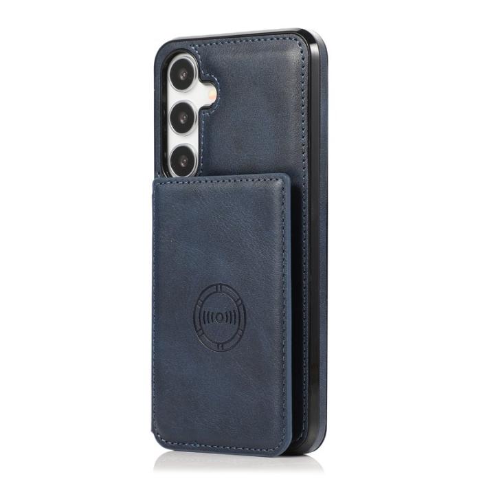 OEM - Mobilfodral för Samsung Galaxy S26 Plus Kickstand Kortfack Konstläder - Blå