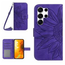 OEM - Pl&aring;nboksfodral f&ouml;r Samsung Galaxy S26 Ultra Konstl&auml;der Stativ - M&ouml;rklila
