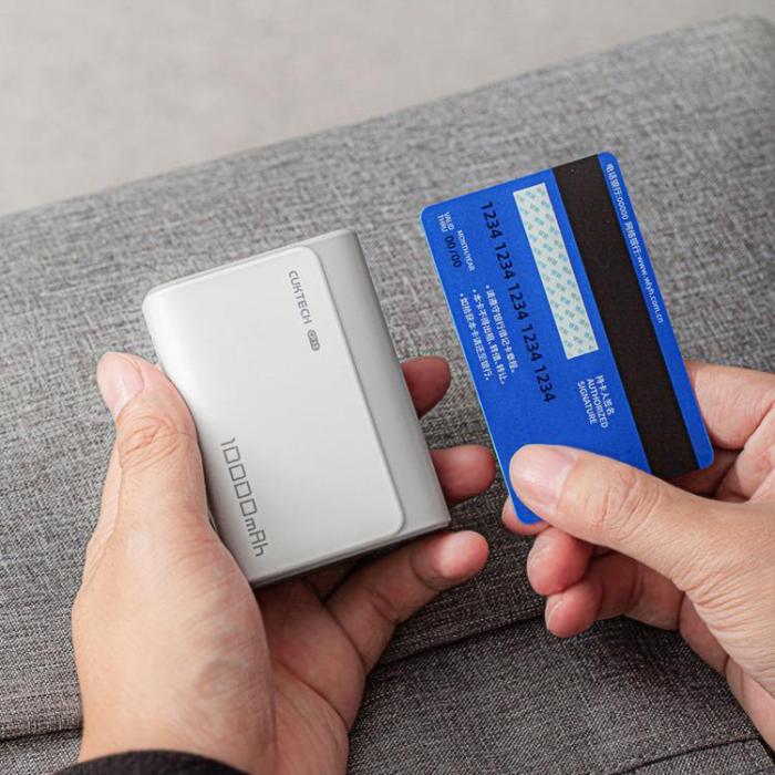 Cuktech - Cuktech Powerbank 10000 mAh 30W USB-C USB-A CP13 - Grå