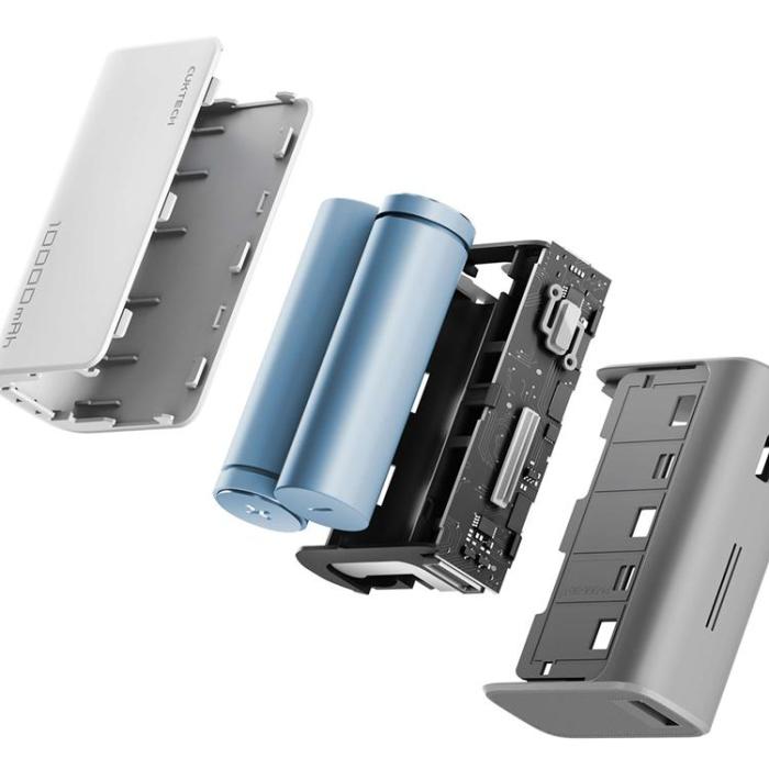 Cuktech - Cuktech Powerbank 10000 mAh 30W USB-C USB-A CP13 - Grå