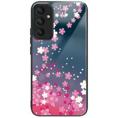 OEM - Mobilskal f&ouml;r Samsung Galaxy S26 M&ouml;nstertryck H&auml;rdat glas TPU - Rosa blommor