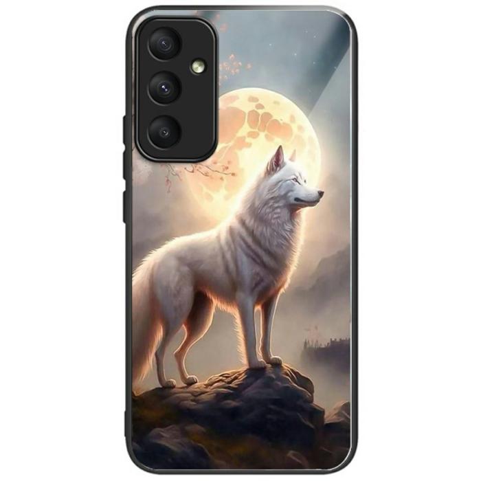 OEM - Mobilskal för Samsung Galaxy S26 Mönstertryck Härdat glas TPU - Vit