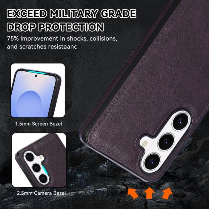 OEM - Mobilskal för Samsung Galaxy S26 Plus Shockproof Konstläder - Lila