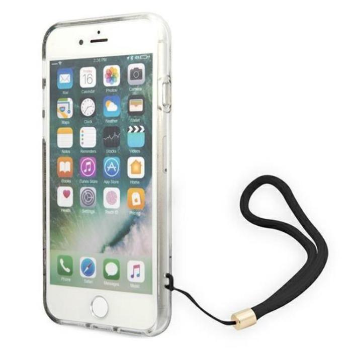 Guess - Guess iPhone 7/8/SE (2020/2022) Skal Print Strap - Brun