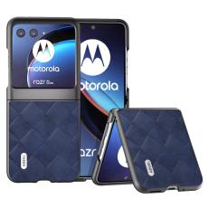 ABEEL - ABEEL Motorola Razr 40 Ultra 5G Fodral KonstL&auml;der Bl&aring;