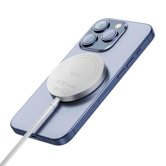 WIWU - WIWU Qi2 15W Trådlös Laddare - Vit
