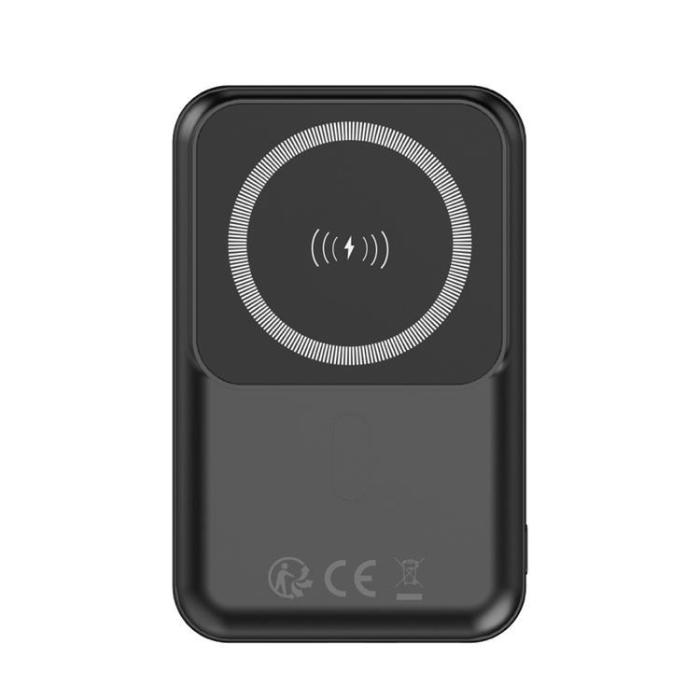 Forever - Forever Trådlös Powerbank 10000 mAh 22.5W PD QC MagSafe Svart