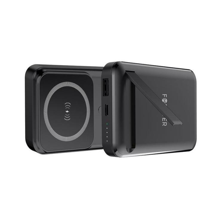 Forever - Forever Trådlös Powerbank 10000 mAh 22.5W PD QC MagSafe Svart