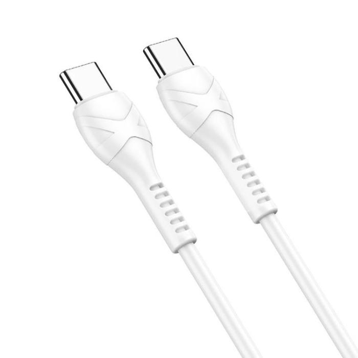 Hoco - Hoco USB-C Till USB-C Kabel 60W 1m - Vit