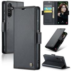 Caseme - CASEME Pl&aring;nboksfodral Konstl&auml;der f&ouml;r Samsung Galaxy A16 5G - Svart