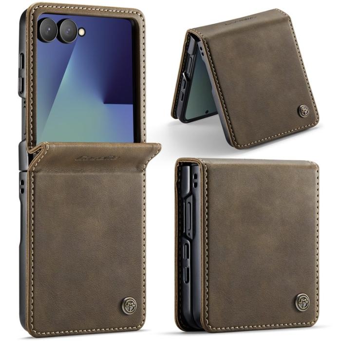 Caseme - CASEME 033 Series Samsung Galaxy Z Flip7 5G Fodral Kaffe