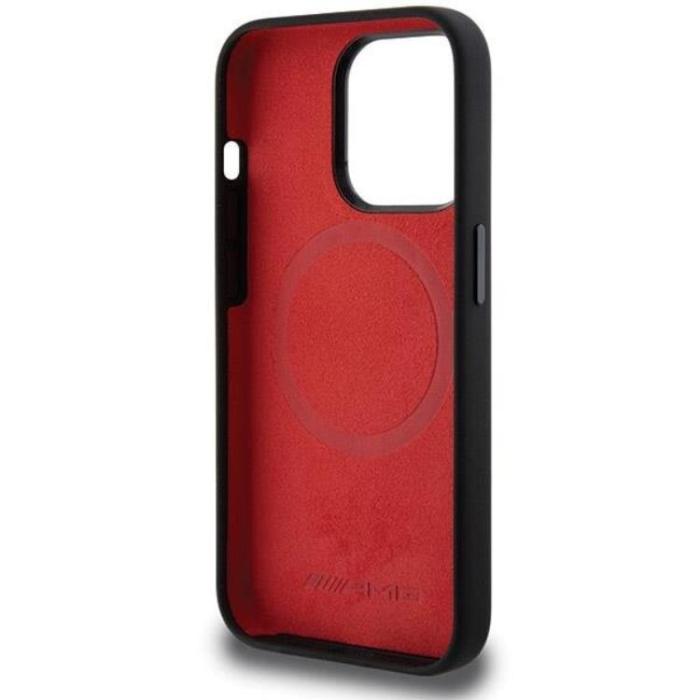 Mercedes - AMG iPhone 15 Pro Max Mobilskal MagSafe Silikon Carbon Pattern
