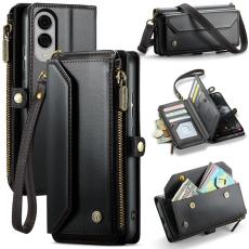 Caseme - CASEME Pl&aring;nboksfodral Konstl&auml;der f&ouml;r Samsung Galaxy S25 Edge - Svart