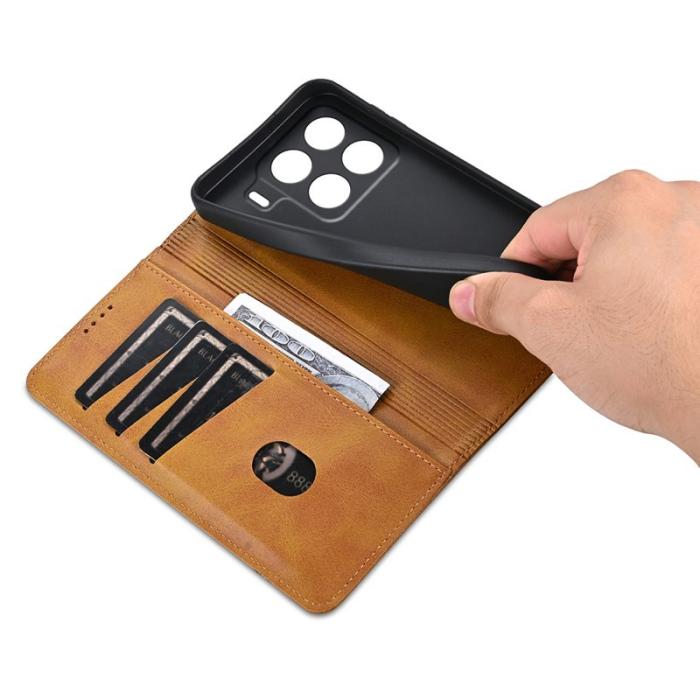 AZNS - AZNS Xiaomi 15 Pro Plånboksfodral Konstläder - Brun