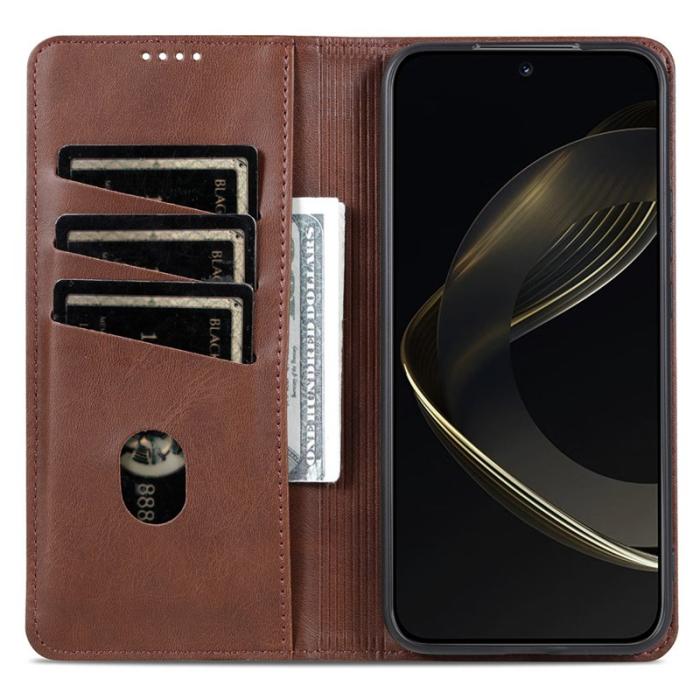 AZNS - AZNS Xiaomi 15 Pro Plånboksfodral Konstläder - Brun