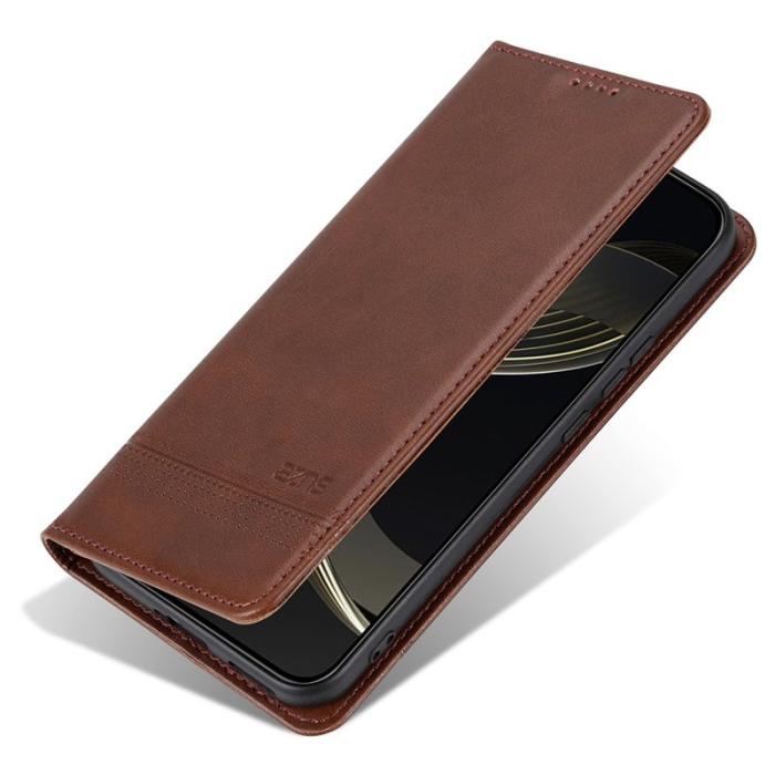 AZNS - AZNS Xiaomi 15 Pro Plånboksfodral Konstläder - Brun