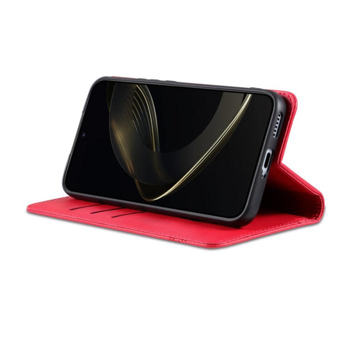 AZNS - AZNS Xiaomi 15 Pro Plånboksfodral Konstläder - Röd