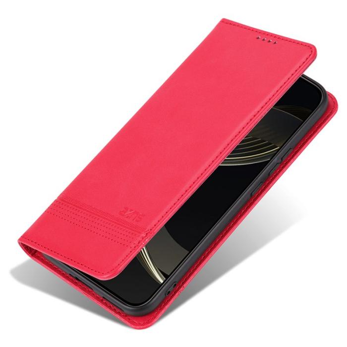 AZNS - AZNS Xiaomi 15 Pro Plånboksfodral Konstläder - Röd