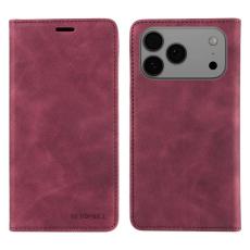 BETOPNICE - BETOPNICE iPhone 17 Pro Max Pl&aring;nboksfodral Konstl&auml;der - R&ouml;d