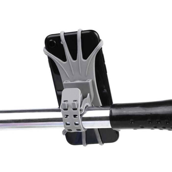 OEM - Swivel Cykelhållare Silikon med Replaceable Head - Svart