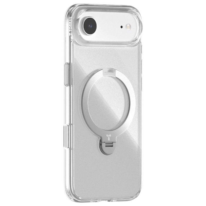Torras - TORRAS iPhone Air Mobilskal MagSafe Rotating Kickstand - Clear