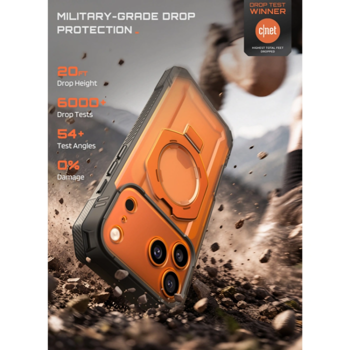 SupCase - SupCase Mobilskal för iPhone 18 Pro Max/17 Pro Max Magsafe Grip Pro - Coral