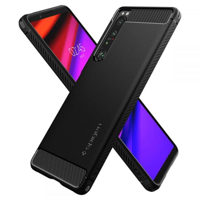 Spigen - Spigen Rugged Armor Skal Sony Xperia 1 IV - Matte Svart