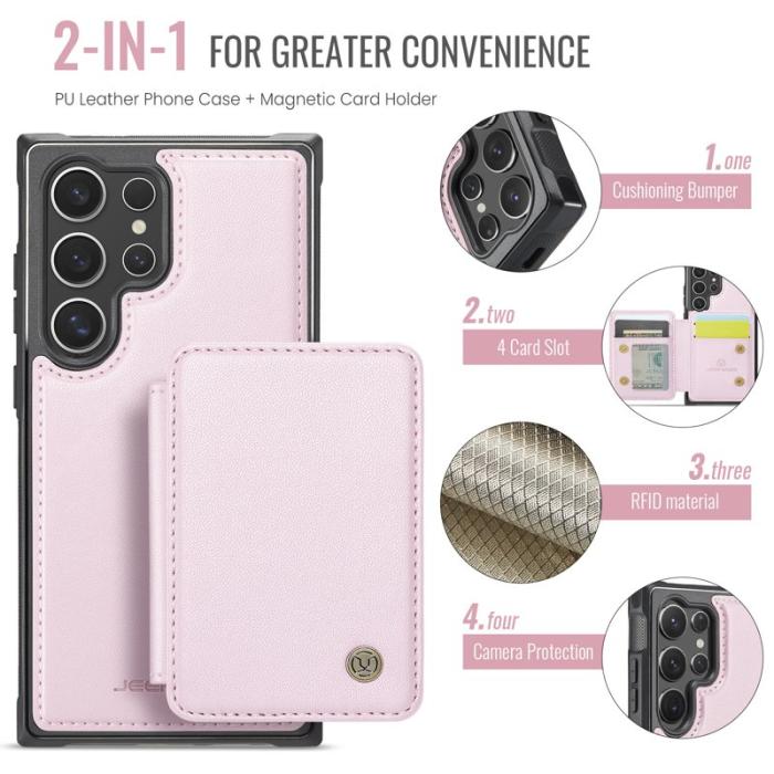 JEEHOOD - JEEHOOD J05 Fodral till Samsung Galaxy S25 Ultra - Rosa