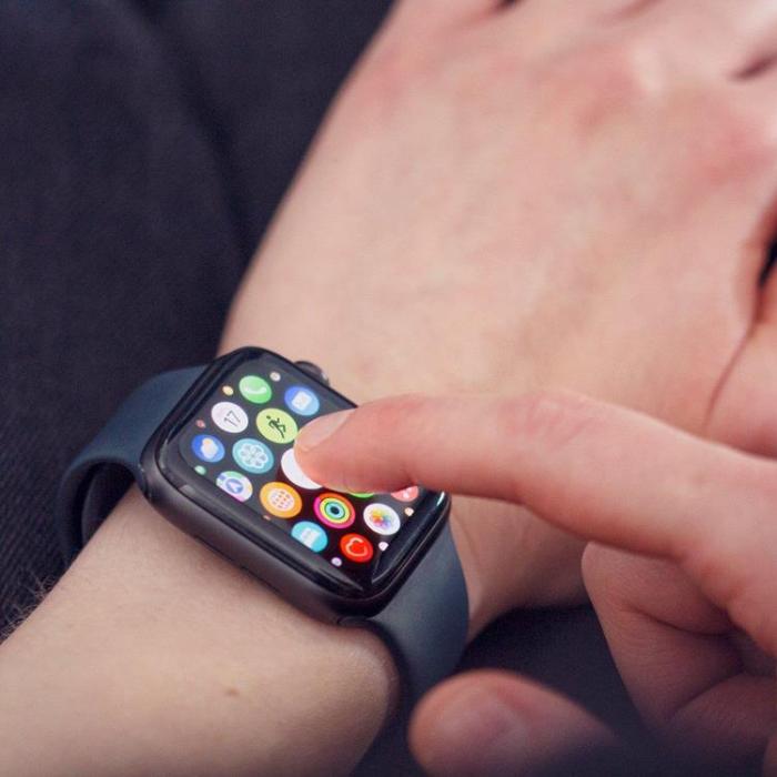 Wozinsky - Wozinsky Apple Watch 44mm Härdat Glas Hybrid - Svart