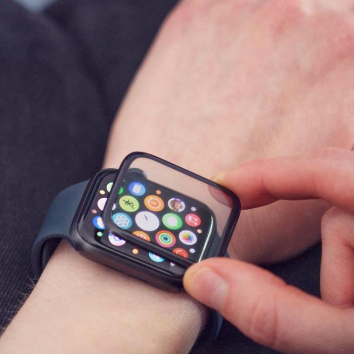 Wozinsky - Wozinsky Apple Watch 44mm Härdat Glas Hybrid - Svart
