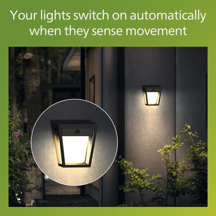 Philips - Philips Nissa Vägglampa Solcell LED 250/20lm - Svart
