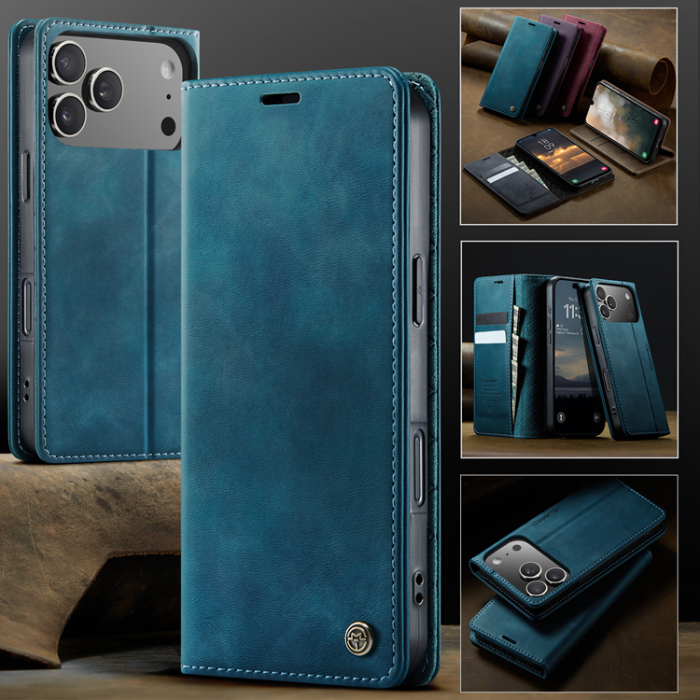 Caseme - Caseme iPhone 17 Pro Max Plånboksfodral RFID Blocking 033