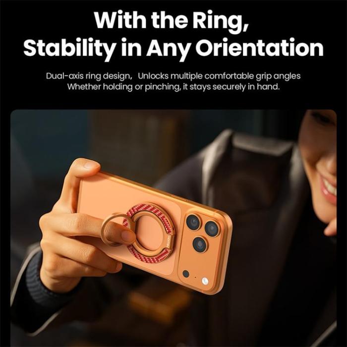 Nillkin - NILLKIN Magnetisk Ringhållare Kickstand Aramid Fiber Aluminiumhållare