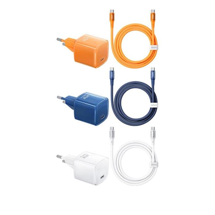 Remax - REMAX Väggladdare 60W 1xUSB-C med USB-C Kabel CA-26(C60W) - Orange