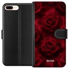 Gustaf - Pl&aring;nboksfodral till Apple iPhone 7 Plus med Crimson Rose