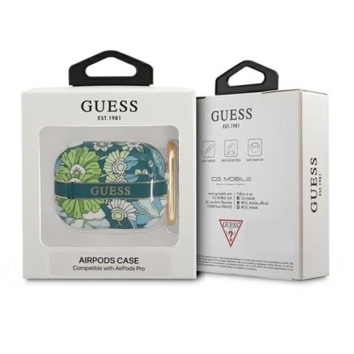 Guess - Guess AirPods Pro Skal Flower Strap Collection - Grön